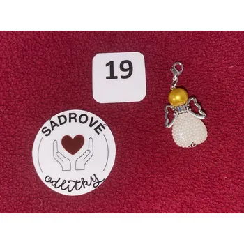 HandMade by NiJa + VeJa Přívěšek - andílek pro štěstí/ radost č.19
