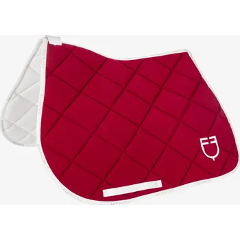 EQUESTRO Dečka podsedlová GP logo Equestro, skoková, wine/white FULL
