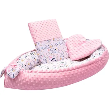 Hnízdečko pro miminko New Baby Luxusní hnízdečko s polštářkem a peřinkou z Minky