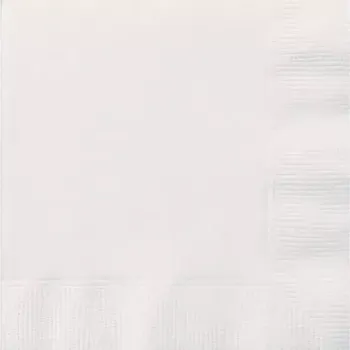 Papírový ubrousek Papírové ubrousky bílé 25x25 cm 20 ks