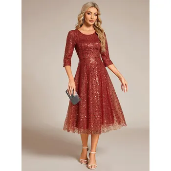 Dámské šaty Ever Pretty společenské šaty 2241 oranžové Velikost: 4XL / 48 / 16 / 20