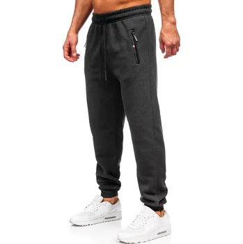 Pánské kalhoty Antracitové pánské oversized tepláky Bolf JX6500 - 4XL