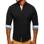Černá pánská elegantní košile s dlouhým rukávem Bolf 8839 - S