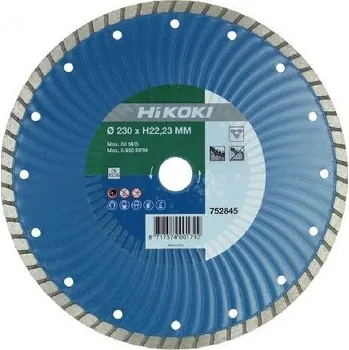 Řezný kotouč HiKOKI Příslušenství - Diamantový řezný kotouč na tvrdé materiály 230x22,2 mm 752845