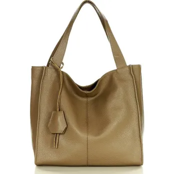 Kabelka Marco Mazzini Kožená kabelka přes rameno Mazzini M13M9 béžová