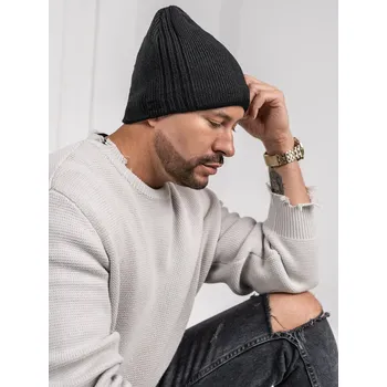 Čepice Černá pánská zateplená zimní čepice Bolf 387074 - One size