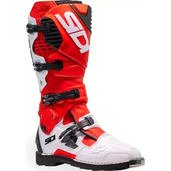 Moto obuv Motokrosové boty SIDI CROSSFIRE 3 barva červená/bílá/černá 2025, pár (mx obuv, která poskytuje veškerou bezpečnost a podporu, kterou extrémní jízda na motocyklu vyžaduje)