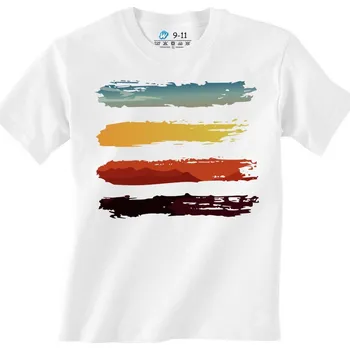 Chlapecké tričko Dětské tričko Malířova paleta barev (Velikost: 3-4, Barva: Bílá)