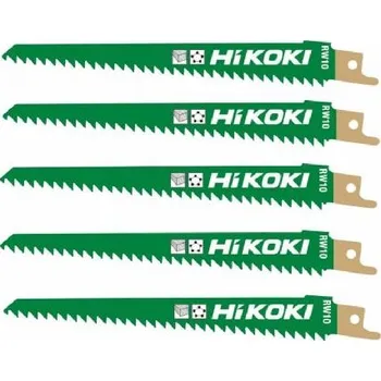 Pilový plátek HiKOKI Příslušenství - Sada pilových plátků na dřevo 6 TPI, délka 150 mm, 5 ks 752030