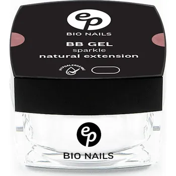 BIO NAILS BB gel FIBER SPARKLE NATURAL EXTENSION jednofázový hypoalergenní Objemy: 15 ml