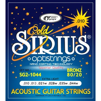 Struna pro kytaru a smyčcový nástroj Gorstrings Sirius Gold SG2-1044 + prodloužená záruka 3 roky