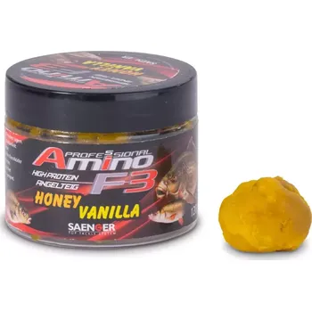 Umělá nástraha Saenger rybářské těsto Amino F-3 příchuť Medová vanilka 120g