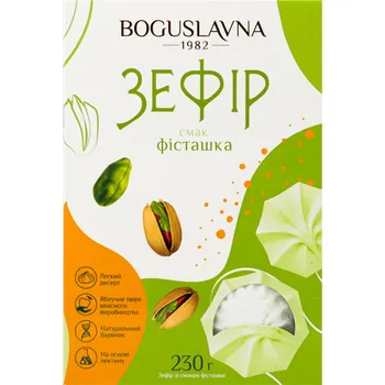 Bonbon Zefir s příchutí pistácie 230g Boguslavna