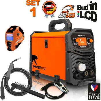 Svářečka PANTERMAX® MIG230LCD invertorová svářečka MIG/TIG/MMA SET 1