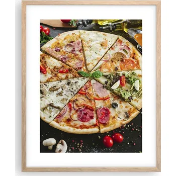 Obraz Obraz, plakát v rámu světlý dub 40x50 gastronomie, obrazy do obýváku