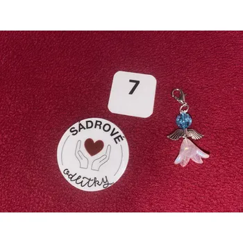 HandMade by NiJa + VeJa Přívěšek - andílek pro štěstí/ radost č.7