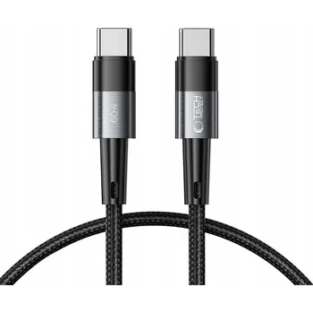Datový kabel Kabel Tech-protect USB typ C - USB typ C 0,25 m černý