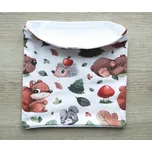 AMÁLKA Dětský nákrčník tunel teplákovina, zvířátka v lese