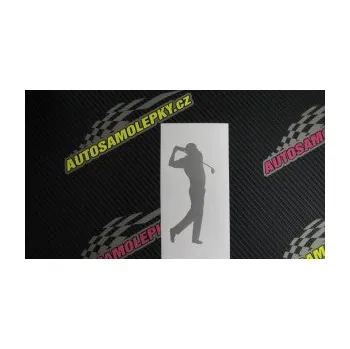 Polep vozidla SAMOLEPKA Golfista 005 pravá (10 - červená) NA AUTO, NÁLEPKA, FÓLIE, POLEP, TUNING, VLASTNÍ TEXT, TISK, AUTOSAMOLEPKY.cz, POLEPY, OBRÁZEK, LOGO, SAMOLEPKY