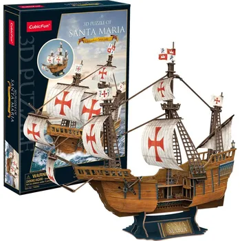 3D puzzle CubicFun Loď Santa Maria 204 dílků