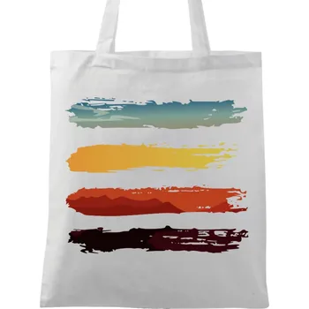 Bavlněná taška Malířova paleta barev (Barva: Bílá)