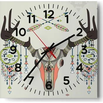 Hodiny Nástěnné hodiny do obýváku 40x40 Abstrakce Tiché hodiny Skleněné hodiny Bez hlučnosti