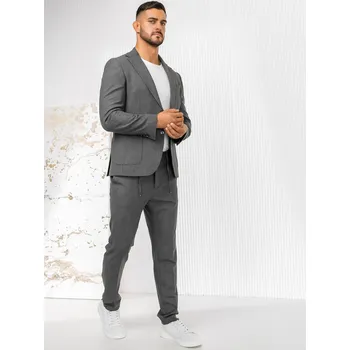 Šedý pánský ležerní oblek Bolf 09 - XS/46
