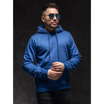 Pánská mikina Královsky modrá pánská mikina s kapucí anorak Bolf 2009A1 - 2XL