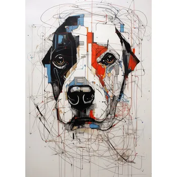 Plakát Plakát Kreslený pejsek bez rámu 50 x 70 cm