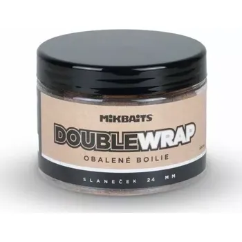 Boilies MIKBAITS ManiaQ Double Wrap boilie 500ml - Slaneček 24mm