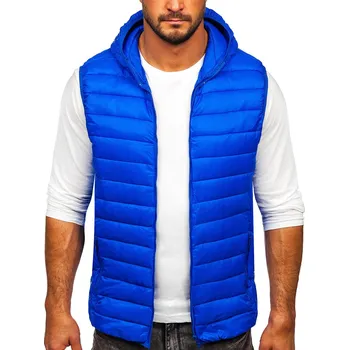 Pánská vesta Kobaltová pánská mikina na zip s kapucí Bolf LY36 - XL