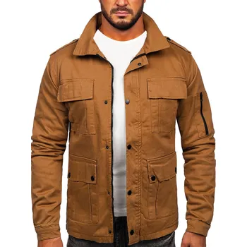 Kamelová pánská bavlněná přechodová bunda Bolf 10290 - S