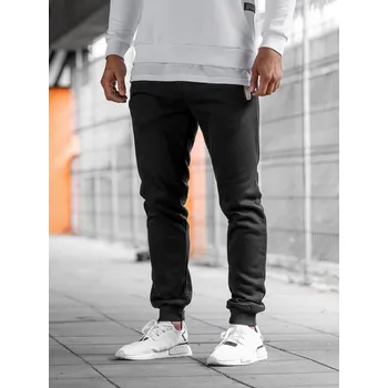 Pánské kalhoty Černé pánské tepláky Bolf AK13A-1 - M