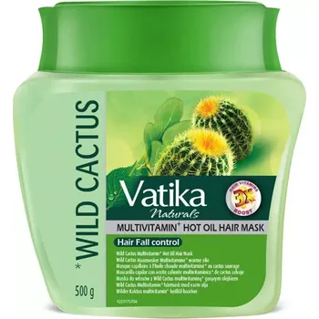Barva na vlasy Maska na vlasy s kaktusovým extraktem a multivitaminy Vatika Naturals 500g (Vatika Naturals Cactus Hair Mask Multivitamin)