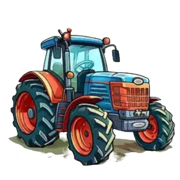 Nažehlovací obrázek - zemědělský traktor modrý (dva rozměry), Velikost: Malý