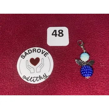 HandMade by NiJa + VeJa Přívěšek - andílek pro štěstí/ radost č.48