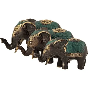 Soška Sloni kov 5,5 cm sada 3 ks