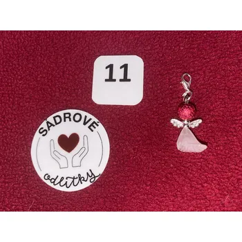 HandMade by NiJa + VeJa Přívěšek - andílek pro štěstí/ radost č.11