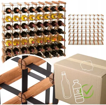 Stojan na víno Stojan na víno RW-8 8x7 regál olejovaný na 56 lahví