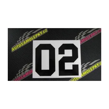Polep vozidla Startovní číslo 02 (12 - zelená) SAMOLEPKA NA AUTO, NÁLEPKA, FÓLIE, POLEP, TUNING, VLASTNÍ TEXT, TISK, AUTOSAMOLEPKY.cz, POLEPY, OBRÁZEK, LOGO, 3D STICKERS