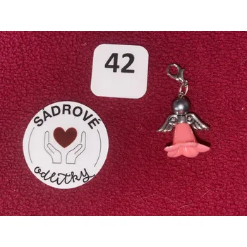 HandMade by NiJa + VeJa Přívěšek - andílek pro štěstí/ radost č.42