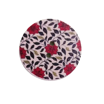 Knoflík Knoflík dřevěný "Rozkvetlá harmonie"