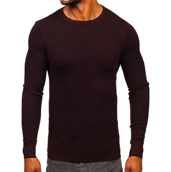 Pánský svetr Hnědý pánský rolák Bolf W2-20124 - XL