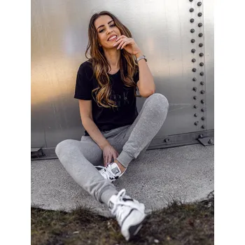 Dámské kalhoty Šedé dámské tepláky Bolf CK-01B - L