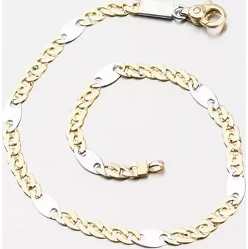 Náramek Náramek zlato mix 585 PKL24-035 délka 18 cm