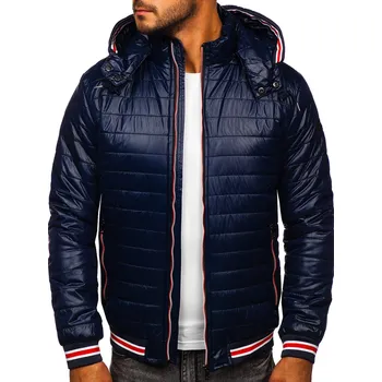 Tmavě modrá pánská prošívaná přechodová bunda Bolf 6191 - 2XL