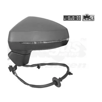 Auto zrcátko Vnější zpětné zrcátko VAN WEZEL 0335807