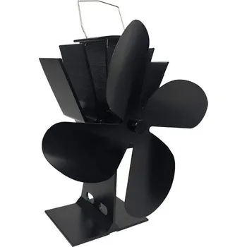 Krbová kamna Ventilátor krbový 200 x 80 x 250 mm, 4 lopatky, černý, T804