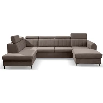 Sedací souprava Rozkládací rohová sedačka FOREWER U béžová