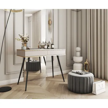 Toaletní stolek Piaski Toaletní stolek ORO T102 Barva: béžová/černé nohy